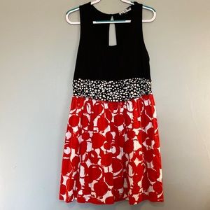 EUC mixed media/pattern Lily dress size large